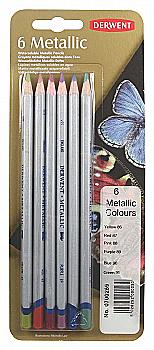 Набір олівців кольорових "Coloured Metallic", 6 кол., метал. коробка, 0700259 Набір олівців кольорових "Coloured Metallic", 6 кол., метал. коробка, 0700259