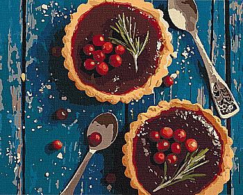 Набір для розпису по номерах 40*50 см "Брусничний кошик", 12009-AC Набір для розпису по номерах 40*50 см "Брусничний кошик", 12009-AC