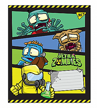 Тетрадь 12 кл. YES "Ultra Zombies", 764496
