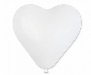 Шар воздушный 10" Сердце белое, 1105-0005 Шар воздушный 10" Сердце белое, 1105-0005