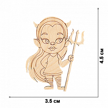 Набір заготівок дерев`яних (5 шт.+магніт. стрічка), FLC-366