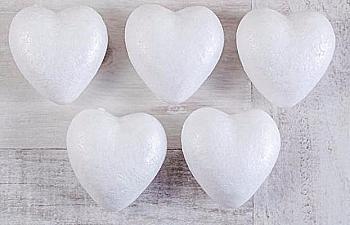 Набір пінопластових фігурок "Серце", 6 см (5шт), 740612