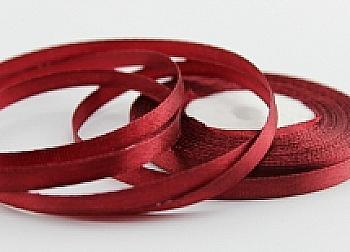 Лента атлас бордовая 7 мм-23 м (48)