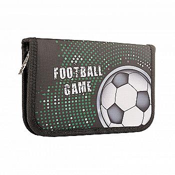 Пенал твердий одинарний з клапаном HP-03 Footbal, 532804
