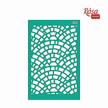 Трафарет самоклеящийся Фоновый 13*20 см №1309 Абстракция Роса