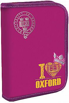 Пенал твердий одинарний "Oxford pink",20.5*14.5*3см, 531132