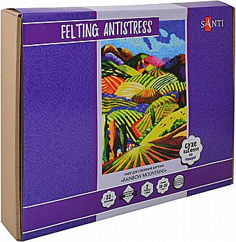 Набор для создания картины "Rainbow Mountains", техника валки, 38*30 см, 742427 Набор для создания картины "Rainbow Mountains", техника валки, 38*30 см, 742427