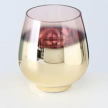 Подсвечник новогодний стеклянный "Grazia" h=15 см, шампань, 2004796 Подсвечник новогодний стеклянный "Grazia" h=15 см, шампань, 2004796