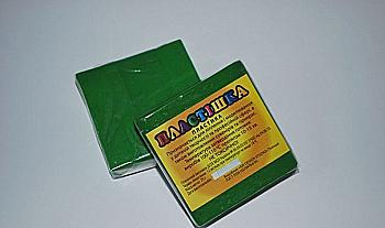 Пластика "Пластишка", зеленый хром 0,075 кг, 0118 Пластика "Пластишка", зеленый хром 0,075 кг, 0118