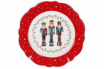 Тарілка керамічна "Лускунчики" 20,4 см, 838-319 Тарілка керамічна "Лускунчики" 20,4 см, 838-319