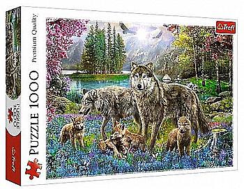 Пазл "1000" - Вовча сім`я, Trefl, 10558 Пазл "1000" - Вовча сім`я, Trefl, 10558