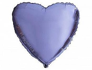 Куля повітряна 18" Серце металік фіолетовий Ф, 1204-0087 Куля повітряна 18" Серце металік фіолетовий Ф, 1204-0087