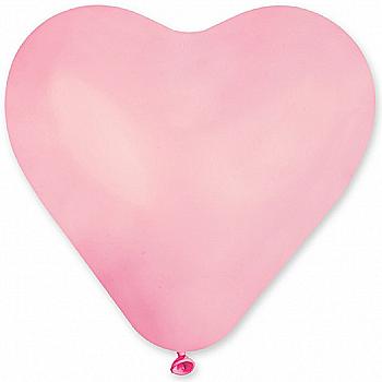 Куля повітряна 16" Серце пастель рожева, 1105-0164