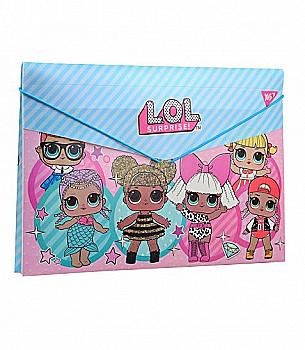 Папка пласт. на гумці 38*25 см "LOL Sweety", 491736 Yes Папка пласт. на гумці 38*25 см "LOL Sweety", 491736 Yes