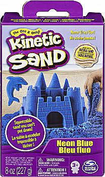 Пісок для дитячої творчості Kinetic sand neon (блакитний, 227 г). 71423В Пісок для дитячої творчості Kinetic sand neon (блакитний, 227 г). 71423В