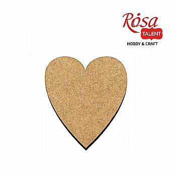 Мини-заготовка Сердце 3, МДФ, 1 шт, Rosa Talent (10)