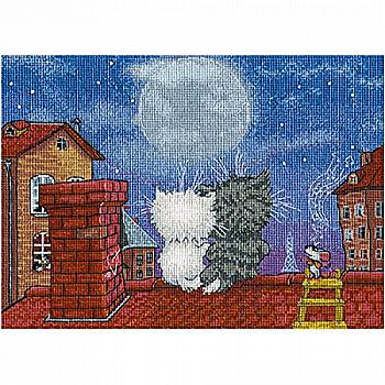 Набор для вышивки "Свидание на крыше", Л-1924