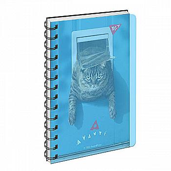 Тетрадь В6/144 кл. YES пл. обл. Cat, 160140