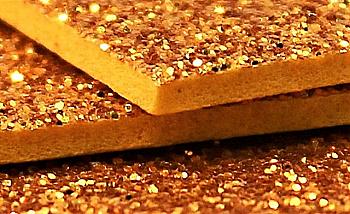 Набір фоамірана 21*29,7 см, з гліт, золото, 5 шт, GL-EVA-013