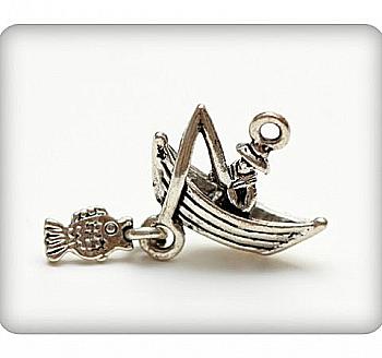 Набір металевих підвісок На рибалці 15*19 мм, 10 шт Набір металевих підвісок На рибалці 15*19 мм, 10 шт