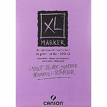 Склейка для маркера А3 гладка "XL" 100 арк. 70 г, біла, 200297237 Canson Склейка для маркера А3 гладка "XL" 100 арк. 70 г, біла, 200297237 Canson