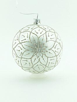 Украшение ёлочное "Шар - Орнамент" 8 см (4 цвета в ассорт.), AVG110490