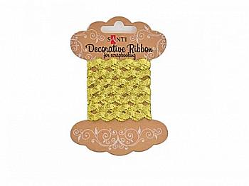 Стрічка декоративна "Хвиля золота" 2 м, 741386