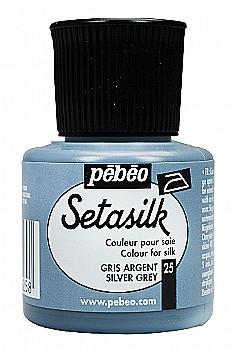 Фарба по шовку Setasilk 45 мл, срібно-сірий, 181-025 Pebeo Фарба по шовку Setasilk 45 мл, срібно-сірий, 181-025 Pebeo