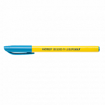 Ручка масляная синяя, с резин. грипом, BM.8360-01