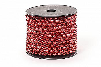 Намисто пластикове 6 мм*12 м, червоний, 147-483 Намисто пластикове 6 мм*12 м, червоний, 147-483