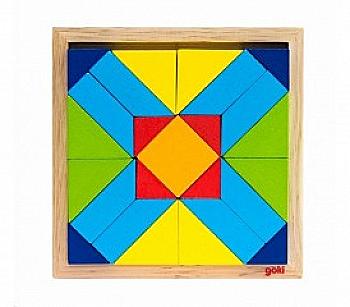 Пазл дерев`яний Goki Світ форм-прямокутник, 57572-4 Пазл дерев`яний Goki Світ форм-прямокутник, 57572-4