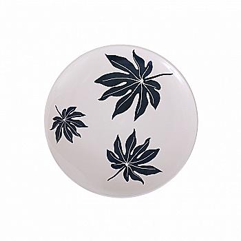 Тарілка керамічна "Листок" 20,4 см, біла, 107747 Тарілка керамічна "Листок" 20,4 см, біла, 107747