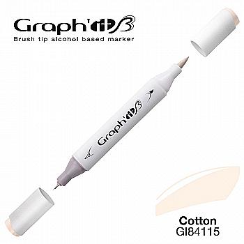 Маркер двосторонній Brushmarker, Бавовна (4115), GI84115 Graph`it Маркер двосторонній Brushmarker, Бавовна (4115), GI84115 Graph`it