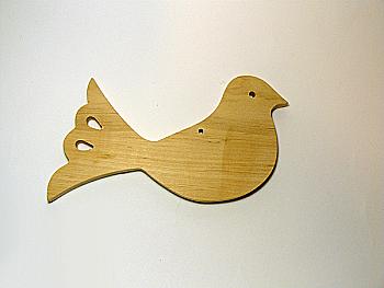 Заготівка дерев`яна декупажна "Святковий птах", 0131 Заготівка дерев`яна декупажна "Святковий птах", 0131