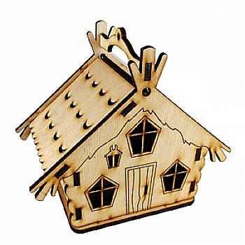 Фанера Будиночок № 6 скарбничка 15*10*13 см, F-0108 Фанера Будиночок № 6 скарбничка 15*10*13 см, F-0108