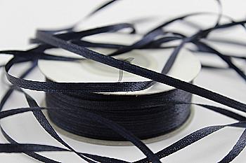 Стрічка атлас 3 мм-91 м, 39, чорна
