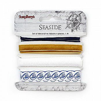 Набір декоративних стрічок Море, 4шт по 1м
