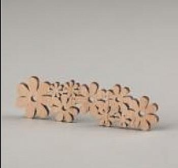 Заготівка дерев`яна Закладка "Квіточки", З-ка1 Заготівка дерев`яна Закладка "Квіточки", З-ка1