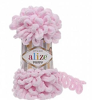 Пряжа мікрополіестер 31 Світло-рожевий, TM Alize Puffy Пряжа мікрополіестер 31 Світло-рожевий, TM Alize Puffy