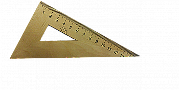 Трикутник дерев’яний, 16 см, 30*60 Міцар 103020