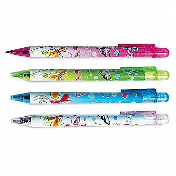 Ручка кулькова автомат. Butterfly 0,7 мм синя, Ol-8044 Ручка кулькова автомат. Butterfly 0,7 мм синя, Ol-8044