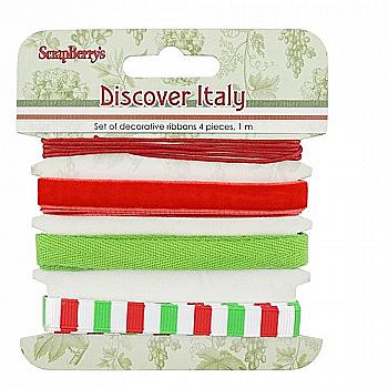 Набор декоративных лент итальянские каникулы, 4 шт по 1 м