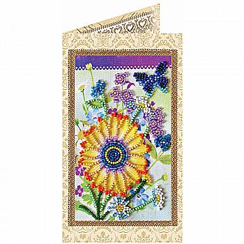 Набір для вишивки бісером "Листівка" Святковий букет, AO-120 Набір для вишивки бісером "Листівка" Святковий букет, AO-120