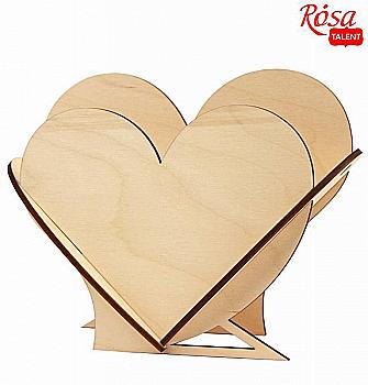 Подарочный пакет "Сердце", фанера, 18*14,5*8,5 см, Rosa Talent Подарочный пакет "Сердце", фанера, 18*14,5*8,5 см, Rosa Talent
