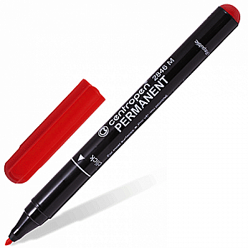 Маркер 2846 Permanent 1 мм червоний CENTROPEN Маркер 2846 Permanent 1 мм червоний CENTROPEN