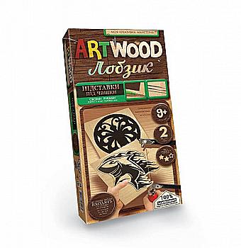 Набір для творчості "Artwood підставки під чашки" міні (у) LBZ-02-01U,LBZ-02-02U Набір для творчості "Artwood підставки під чашки" міні (у) LBZ-02-01U,LBZ-02-02U