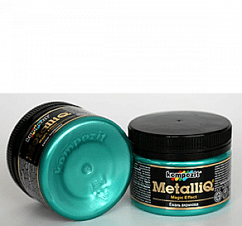 Краска акриловая эмаль Metalliq Kompozit изумруд 0,1 кг Краска акриловая эмаль Metalliq Kompozit изумруд 0,1 кг