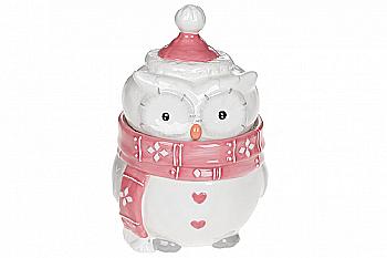 Банка керамічна "Мудра Сова" 750 мл, 834-304 Банка керамічна "Мудра Сова" 750 мл, 834-304