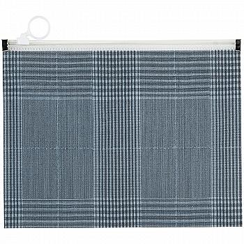 Папка на блискавці А5+, zip-lock, Tartan Gray, 1498-17-A