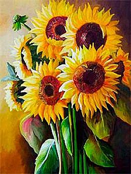 Набір для розпису по номерах 40*50 см "Соняшник", RA30477 Набір для розпису по номерах 40*50 см "Соняшник", RA30477
